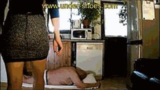 The extreme Miss Imane wildly trampling and eyes destruction with high heels (EXTREME BRUTAL VIDEO)