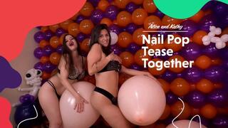 Alice and Kathy: Nail Pop Nude 16" balloons Together