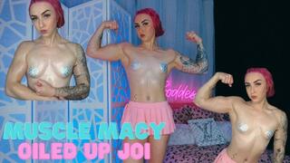 Muscle Macy Oiled Up JOI