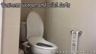 Business Woman Blasting Nasty Toilet Farts