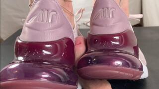 A Shoejob with Nike Air 270 - CBT and Cockrush with Nike Sneakers - slave - HD