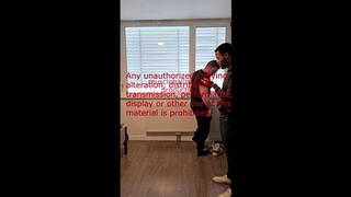 Kicks N knees in red tight undies