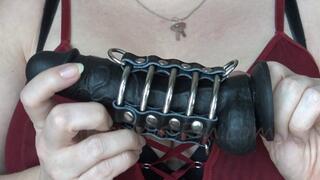 Chastity training cage