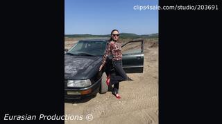 CustomVideo - 015B - Katya Hard revving Audi 90