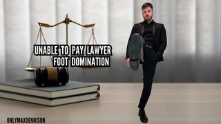 Unable to pay Lawyer Foot domination