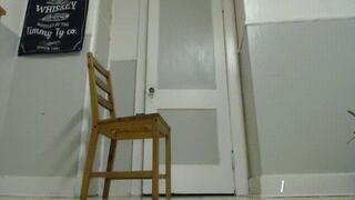 Leather Smoking with High Heel Dangle Foot Tease