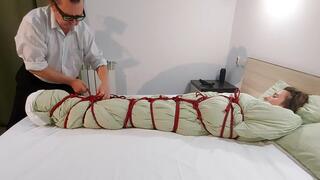 Sofi_Bondage in hotel_Red jute ropes_Gelen_Tel_Part 3