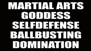 Martial Arts Goddess selfdefense ballbusting domination