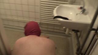 cleaning DILDO slave get a Shower