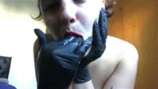 Gloves and spit play