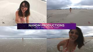 Beach Naked Blowjob HandJob Cum Play_MP4 HD