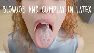 BLOWJOB AND CUMPLAY IN LATEX wmv