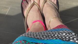 Fun 5 minute foot flirting video while waiting for my Spa Appointment