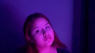 College Latina takes off her sweaty shoes!