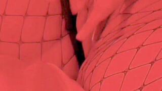 THICK LATINA RIPS FISHNETS AND FUCKS HER WET PUSSY TIL SHE CUMS