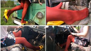 PREMIERE BY JULIA: GAZ 63 cranking revving repairing pedal pumping and driving