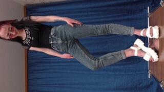 Trampled under big summer sandals (part 5 of 5), flo557x 1080p