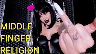 MIDDLE FINGER RELIGION