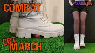 Combat Girl Marching on Your Cock and Balls (Double Version) - TamyStarly - CBT, Bootjob, Shoejob, Ballbusting, Combat, March, Boots, Trample, Trampling, Crush, Crushing