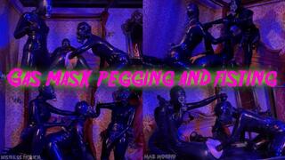 Gas Mask Latex Pegging and Anal Fisting with Mistress Patricia Lady Valeska Maz Morbid