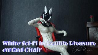 White Sci-Fi in Double Pleasure on Red Chair