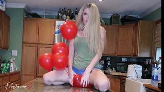 Mistress POPS Shiny Red Balloons