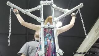 When I Can’t Pay My Bill Garage Owner Takes a Pound of Flesh - with His Belt! Steel Device Bondage, Shackles, BDSM Beating! HD Version