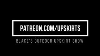 Blake Outdoor Upskirt Show
