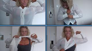 Mandy Rips Her Shirt