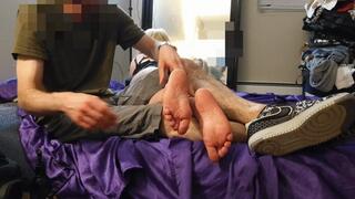 Valentina's Bare Soles I: Fingers and Feathers Only