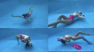 Nathalias Nude Underwater Swimming