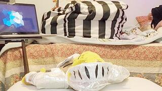 Facesitting My Hero Shrek! StellaLuna96 Big Butt Sitting on Stuffy Toy Bouncing Butt Ignoring