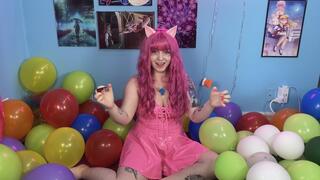 Pinkie Pie Mass Pops Rainbow Balloons