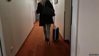 Departure from Hamburg with dirty nylon foot soles HD mp4 1920x1080