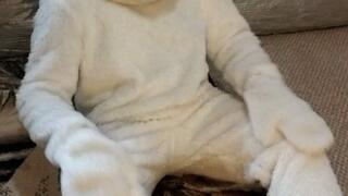 Easter Bunny Edging and Cumshot