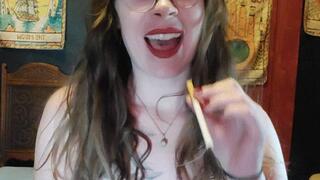 Nude Small Tits FemDom Smoking