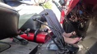 Driving & Stalling the 1962 Jeep Barefoot