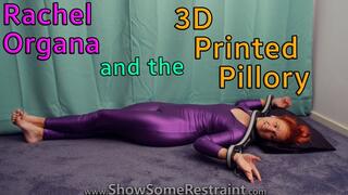 Rachel Organa and the 3D Printed Pillory (Purple Lycra Catsuit - Escape Attempt)