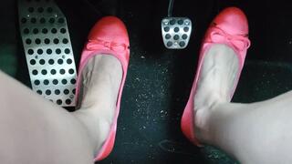 Coral Satin Flats On Pedals (mkv)