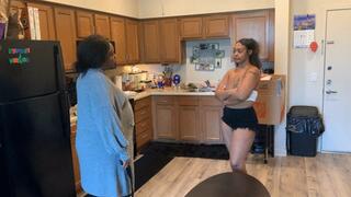 Ebony girl gets a hard spanking for coming home past curfew part 91