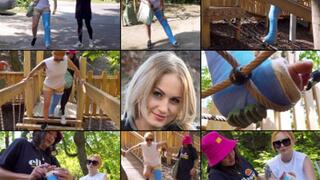 Candy LLWC_Gimping through the Park Obstacle Course