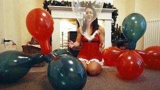 Miss Santa CLAWS finds your balloons