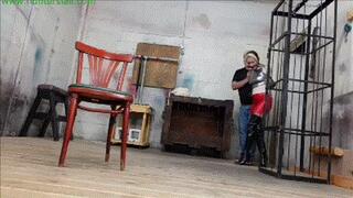 Sinister squat strappado with her bound tits tied to her knees (MP4 HD 6000kbps)