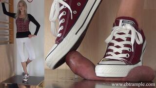 Merciless Trampling in Converse by Alina - with Cumshot Compilation (SD)