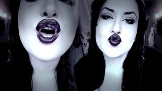 Totally mind-fucked because of poisonous dark lips