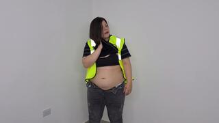 Stretching wearing a cap