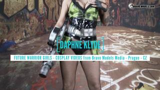 389 Daphne Klyde Warrior latex brunette hot girl