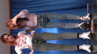 Floor-face trampled under dirty Nike sneakers (part 2 of 5), flo579x 1080p