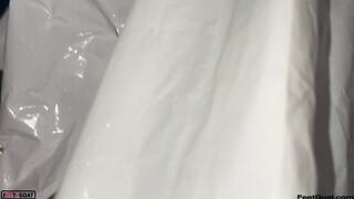 Anais Amore blowjob, footjob, hardcore sex scene, foot fucking, and a big cum on soles load! Pizza Delivery Guy quits his job to fuck this hot Mom!