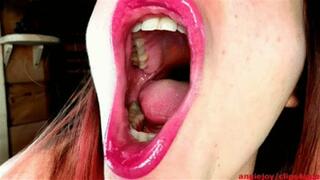 Redhead never stop yawning